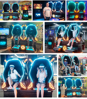 Chaise de réalité virtuelle 9D souple au design robotique tendance avec lunettes VR étonnantes pour parcs d'attractions