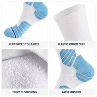 Chaussettes de basketball personnalisées OEM, confortables, avec coussinets en tissu éponge, respirantes, en maille, pour hommes, pour l'exercice
