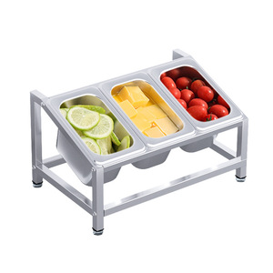 Escurridor de platos inclinado de una sola fila de acero inoxidable para tienda de té, almacenamiento de condimentos, diseño minimalista, color blanco, origen Yongkang - Product Image 2