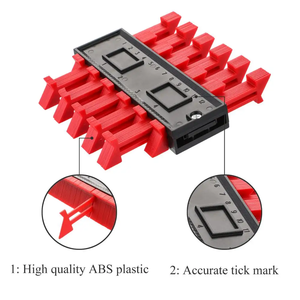 Medidor de Duplicación de Contornos – Duplicador de Perfiles de Plástico para Carpintería, Azulejos, Laminados, Alfombras, Pisos – Medición Mágica - Product Image 1