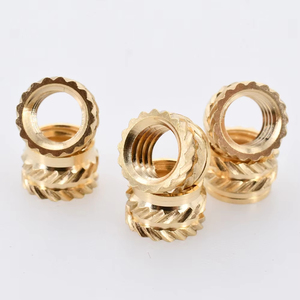 100-300pcs M2 M2.5 M3 M4 M5 M6 M8 Bộ nhiệt ren chèn hạt đồng thau nóng chảy có khía chèn đôi Twill nhúng hạt đồng - Product Image 4