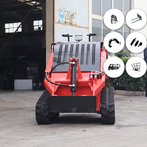 Mini-chargeuse compacte sur pneus avec moteur Kubota, livraison gratuite, certifiée CE EPA, hydraulique, avec accessoires. - Product Image 1