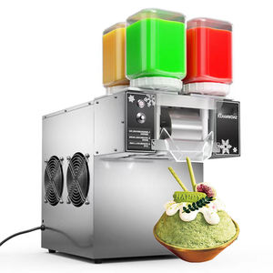 Machine à glace pilée en acier inoxydable, entièrement en acier inoxydable pour une durabilité accrue et une conformité aux normes de sécurité alimentaire, équipement de cuisine de qualité professionnelle pour restaurants. - Product Image 3