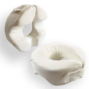 Almohada De <span class=keywords><strong>Dona</strong></span> Anneau en mousse à mémoire de forme Oreiller rond de massage pour beignet Oreiller de sommeil facial après la chirurgie oculaire Bbl pour le sommeil - Product Image 1