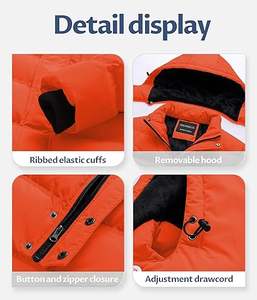 Chaqueta de Cuero para Hombre, Invierno, Cierre de Cremallera, Cuello Alto, Logotipo Frontal, Transpirable, Ligera, Tela de PU, Exterior de Poliéster, Casual, OEM - Product Image 5