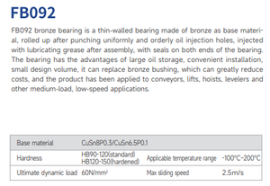 Bague en bronze WB802 WB702 CuSn6 Bush FB092 <span class=keywords><strong>CuSn8P</strong></span> Palier coulissant BK92 Palier en bronze préformé Palier sans huile - Product Image 4