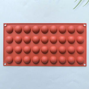 Moule à chocolat 36 trous en forme d'hémisphère Moule <span class=keywords><strong>demi</strong></span>-boule Silicone Chocolat Gâteau Mousse <span class=keywords><strong>Dessert</strong></span> Cuisson Pâtisserie Ustensiles de cuisson - Product Image 6