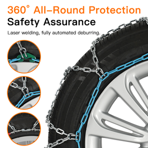 โซ่ล้อ<span class=keywords><strong>ยาง</strong></span>กันลื่นโซ่หิมะเหล็กอัลลอยสำหรับติดตั้งง่าย - Product Image 4