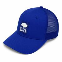 Gorra Trucker Azul Rey con Parche de Logotipo Personalizado, 6 Paneles, Malla Trasera, Cierre Ajustable, para Deportes, Casual, Playa, Pesca, Venta al Por Mayor