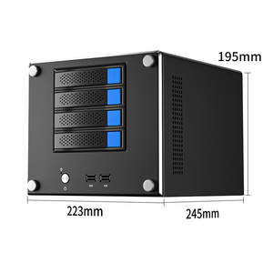ATX ITX MicroATX Bộ dụng cụ đột kích 4TB trường hợp máy chủ không dây complet serveur 4bay Chassis bảng chính Mini PC lưu trữ 4 bay NAS - Product Image 2