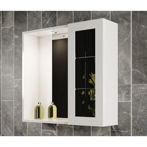 Accessoire d'intérieur Pearl Mirror 1 porte en blanc - Product Image 2