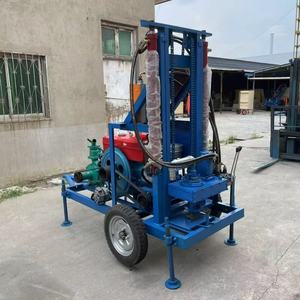 La migliore vendita di piccoli EB-200 portatili personalizzabili 100m 150m 200m impianto di perforazione per pozzi d'acqua <span class=keywords><strong>30</strong></span> HP piattaforma di perforazione agricola a ruote - Product Image 3