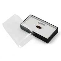 Boîte d'emballage personnalisée pour nœuds papillon, boîte d'emballage pour nœuds papillon avec couvercle transparent en PVC, boîte transparente pour accessoires de cheveux