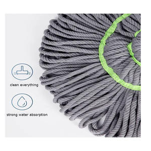 Vadrouille rotative à eau auto-essorante <span class=keywords><strong>Picasso</strong></span> tige en acier télescopique humide et sec vadrouille de nettoyage mains libres à double usage domestique - Product Image 4