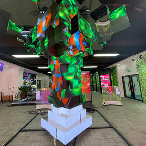 इनडोर फुल कलर की एलईडी डिस्प्ले स्क्रीन की अगुवाई में प्रदर्शन p1.25 p1.86 p2.84 बेंडाबल - Product Image 1