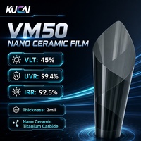 Film de protection de pare-brise en TPU KUCAI 45% VLT hydrophobe, haute transparence, anti-rayures, auto-réparateur pour voiture