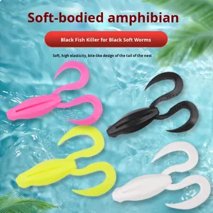 Señuelo de rana de patadas de <span class=keywords><strong>agua</strong></span> flotante de plástico ABS simulación de cebo suave Artificial para la vida silvestre que atrae Bass Pike Ray - Product Image 5