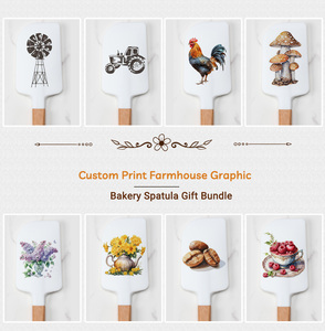 Tùy Chỉnh Trang Trại Trang Trí Nội Thất Baking <span class=keywords><strong>Silicone</strong></span> Thìa Nấu Ăn Đồ Dùng Bằng Gỗ Xử Lý Cấp Thực Phẩm Chịu Nhiệt Máy Rửa Chén An Toàn - Product Image 6