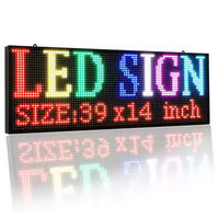 Panneau d'affichage LED programmable WiFi couleur pleine P10 RGB pour l'extérieur, panneau d'affichage de message défilant lumineux pour la publicité extérieure