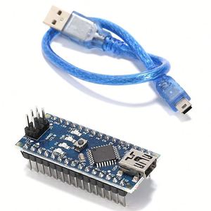 Nano V3.0 Atmega328P FT232RL Placa de Desarrollo Oficial Compatible de Alta Calidad en Metal, Piezas para Quadcopter RC, DC 5V-12V, Descarga ISP - Product Image 1