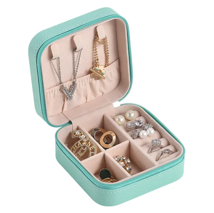 New Arrival Multiple Design Earring Storage Case Square Shape Small Travel Jewelry Box Packaging