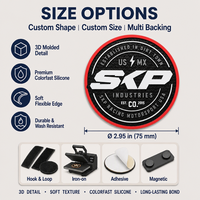 Écussons personnalisés en silicone 3D avec logo pour vêtements, chaussures, sacs, accessoires et fournitures graphiques