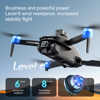 Drone V168 Max HD 8K transfrontalier GPS Brushless Anti-chute Quadcopter pour le commerce extérieur, longue autonomie, télécommandé, pour la photographie aérienne