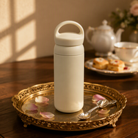 Gourde isotherme en acier inoxydable pour enfants, double paroi, anti-fuite, légère, design mignon, idéale pour les fêtes