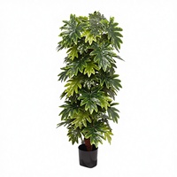 Plantes artificielles en pot pour la décoration intérieure : Monstera, Selloum, Calathea, Totem Plant, arrangements floraux pour événements