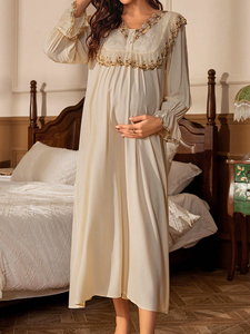 Camisola Solta para Gestantes Estilo Dubai, Roupa de Descanso Islâmica Casual para Dormir - Product Image 5