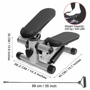 เครื่องออกกำลังกายแบบสเต็ปเปอร์ไฮดรอลิกขนาดเล็ก รุ่น TBJ001 พร้อมเชือกต้านแรง สำหรับฝึกขาในบ้าน - Product Image 2