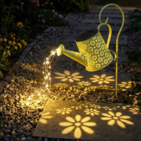 Arrosoir solaire décoratif en fer forgé, lampe à piquet LED étanche pour jardin, cour et pelouse