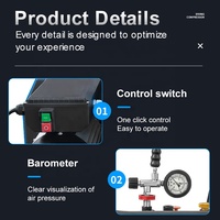 TUXING vente en gros CE 100L trois cylindres arrêt automatique 2.2KW 4500psi 30mpa compresseur d'air haute pression pour la plongée sous-marine plongée en apnée