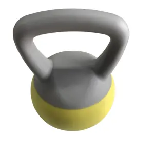 Home Gym Fitness Colored PVC Gym Equipment Body Exercise Fitness Accessories Soft Kettlebell With Handle