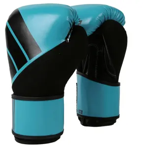 Gants De Boxe professionnels en mousse Pu/pe OEM, fourniture directe d'usine, gants d'entraînement thaïlandais pour adultes en peau de vache pour la boxe et la salle de sport