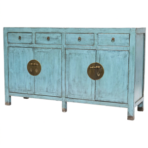 Antique Traditional Design Solid Wood Multi-Drawer <b>Storage</b> <b>Cabinet</b> From Rajasthan Customizable Color & Size for Living Room - Product Image 1