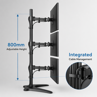 Support double moniteur et support pour ordinateur portable 49 pouces, support double écran LCD, support rotatif mural pour gaming ROG, meuble TV