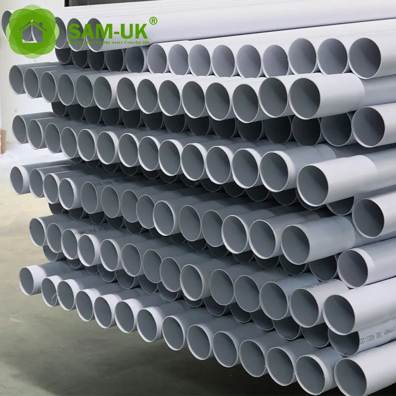 Customizable piping tube pressure water drainage white pvc pipe 150mm diameter pipe plastic 36 inch pvc pipe