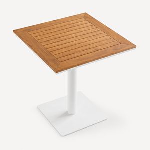 Conjunto de Jantar para Pátio Externo para 4 Pessoas, Mesa de Alumínio WPC de 5 Peças com 4 Cadeiras de Corda Trançada, Conjunto à Prova d'Água, à Prova de Sol e à Prova de Ferrugem para Área da Piscina - Product Image 5