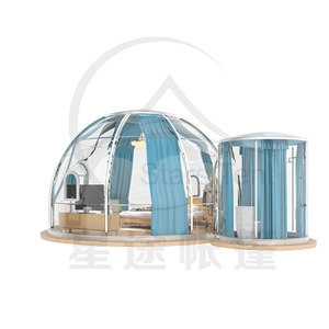 เต็นท์ทรงโดม Stars Tent สำหรับ 6-8 คน รุ่นหรูหรา ใช้ได้ทุกฤดู มีห้องนอนหนึ่งห้อง ห้องนั่งเล่นหนึ่งห้อง แบบขยายพื้นที่กว้างขวาง - Product Image 3