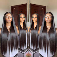 Perruque en cheveux vierges vietnamiens bruts, ultra-lisses, densité 200, 13x4 HD pour perruques Lace Front, pour femmes noires américaines, vente en gros
