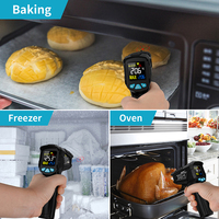 Thermomètre infrarouge numérique -50 à 550 ° Thermomètre de mesure de température sans contact pour la cuisine et l'industrie uniquement