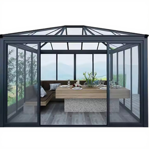 <span class=keywords><strong>Solarium</strong></span> de aluminio exterior moderno personalizado para Villa Hotel almacén y apartamento - Product Image 4