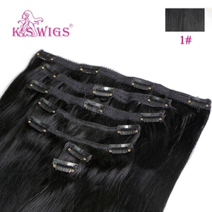 K. swigs tính linh hoạt hai lớp PU <span class=keywords><strong>clip</strong></span> trên tóc thẳng vô hình hơn 7pcs Remy con người liền mạch <span class=keywords><strong>clip</strong></span> trong phần mở rộng tóc - Product Image 5