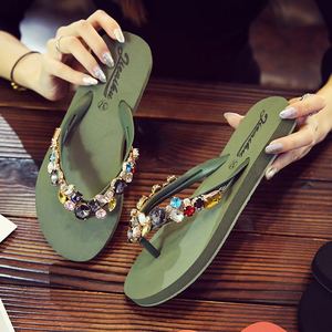 Dép nữ đế bằng đá pha lê - Product Image 4