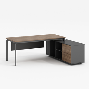 Muebles de oficina modernos Escritorio ejecutivo en forma de L de madera Escritorios de mesa de oficina de lujo de CEO Boss - Product Image 6