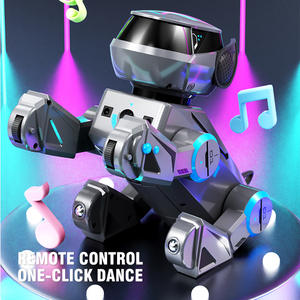 Chien robot RC intelligent avec technologie Bluetooth, lumières cool, musique, danse, cascades, cadeau interactif pour enfants, chien RC acrobatique - Product Image 2