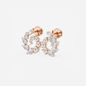 ต่างหูแฟชั่นทรงมาร์คีส์และทรงลูกแพร์ประดับเพชรแล็บโกรว์น้ำหนัก 2.5 กะรัต ดีไซน์หรูหรา ระยิบระยับ สวยงาม พร้อมความหรูหราอย่างมีคุณค่า - Product Image 1