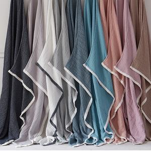 <span class=keywords><strong>Couverture</strong></span> en gaze multi-couches 100% coton, jeté de canapé doux, respirant, <span class=keywords><strong>couverture</strong></span> d'été pour la climatisation - Product Image 5