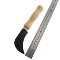 Couteau de greffage à lame en acier au carbone, manche en bois, pliable, pour jardinage, désherbage, plantation, repiquage, creusement, outil à main, support OEM ODM